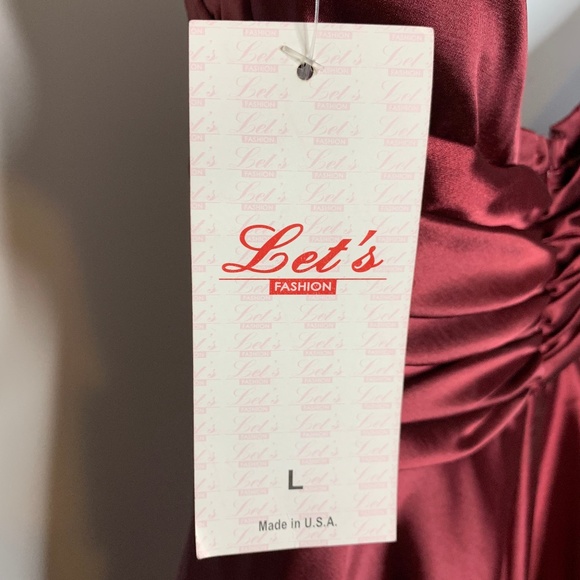 NWT Party Wedding Dress Satin Shiny Bridesmaid - Picture 8 of 8